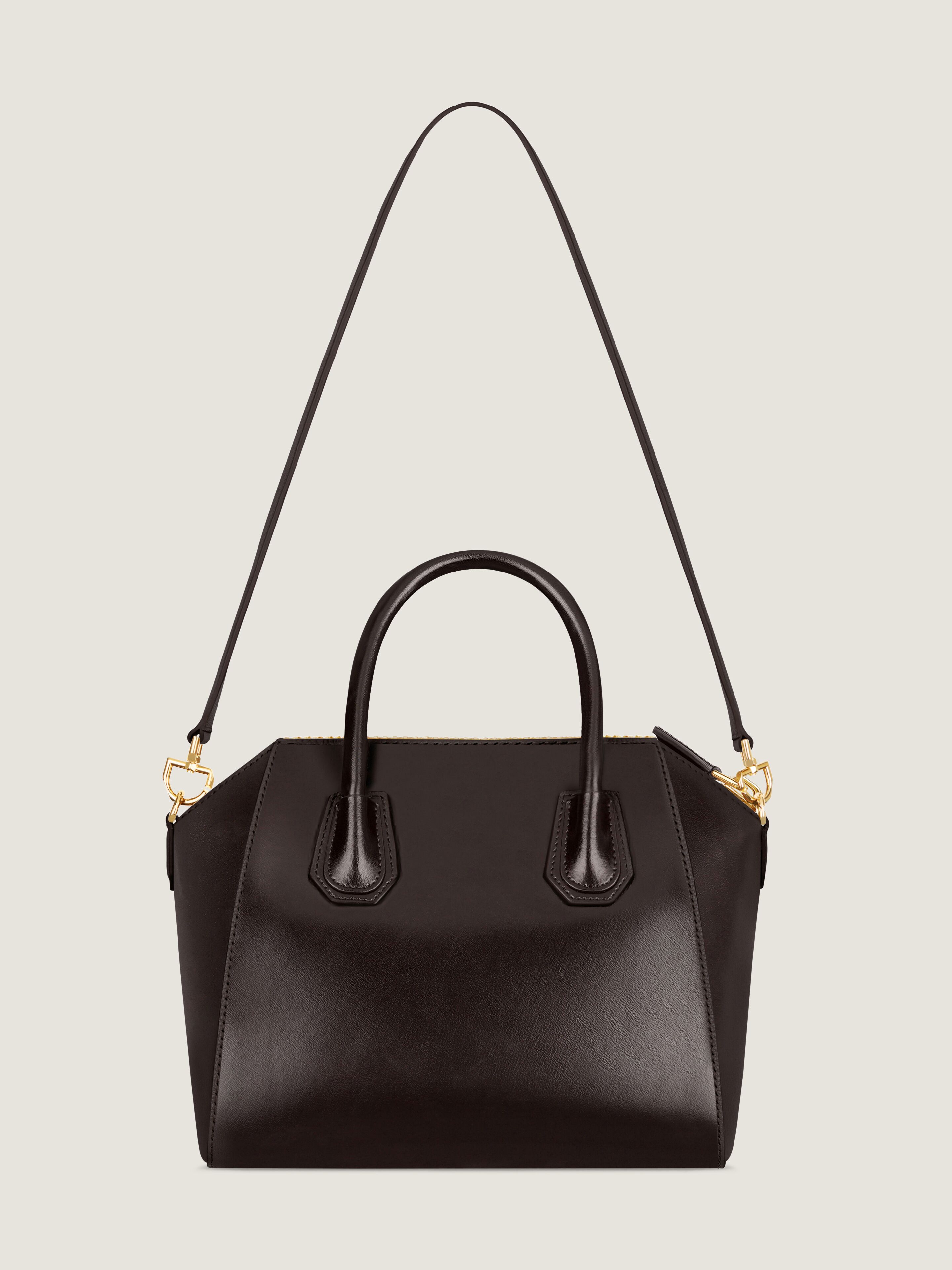 Small Antigona bag in Box leather
